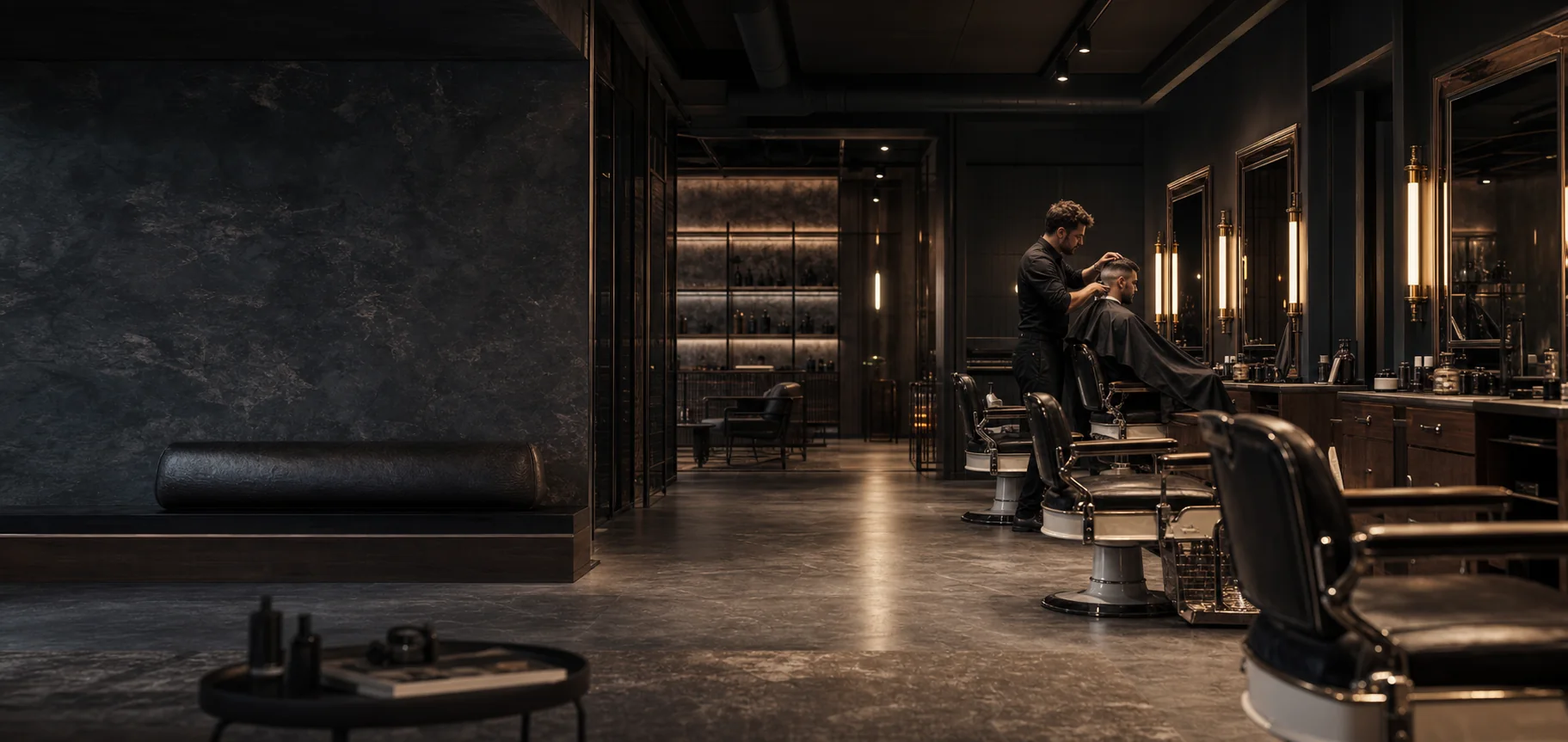 Vorschau der Barbershop-Website
